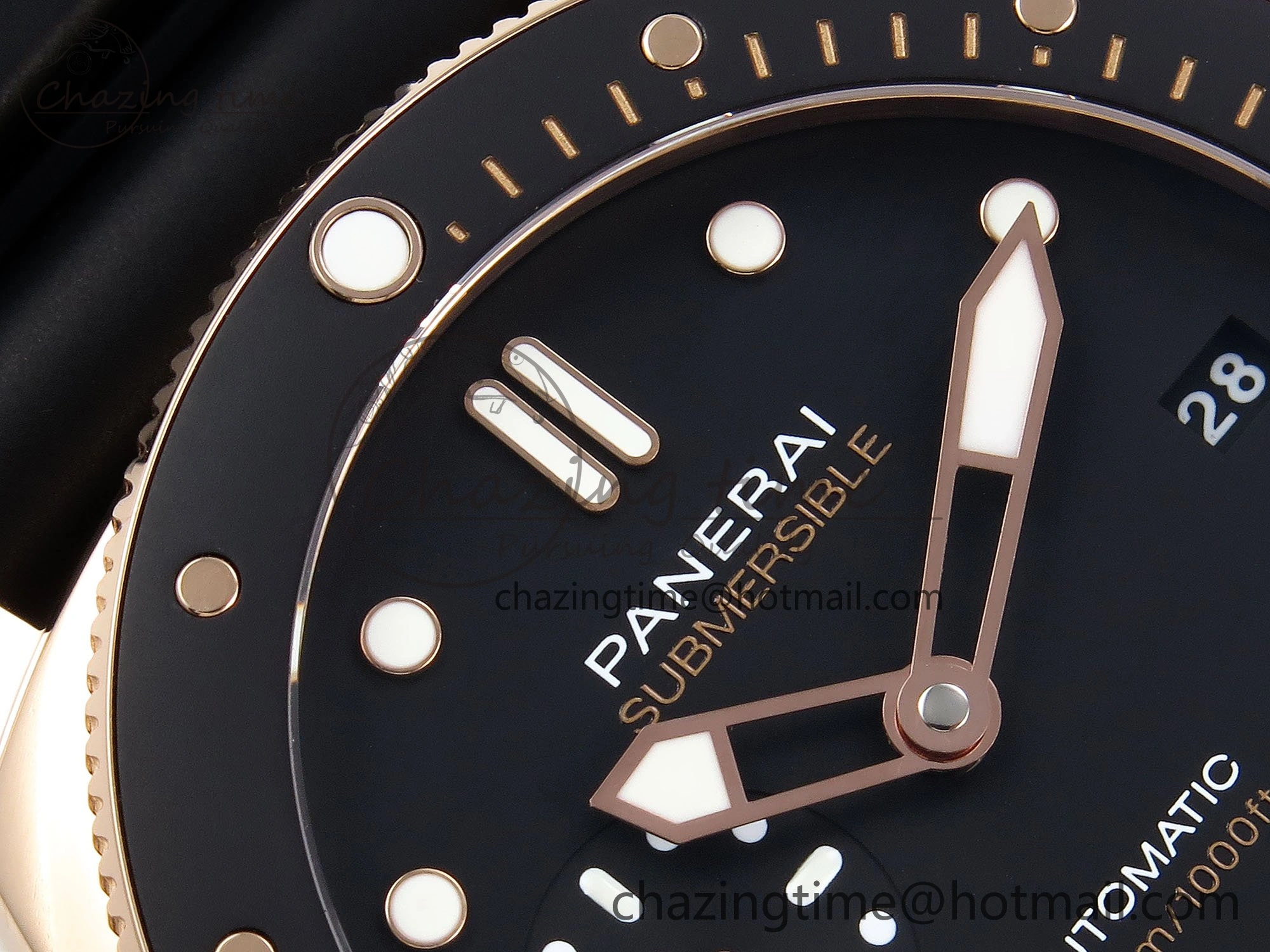 Popular PAM2164 Luminor Submersible 42mm VSF Best Edition Black Dial on Rubber Strap P900 Clone 8327