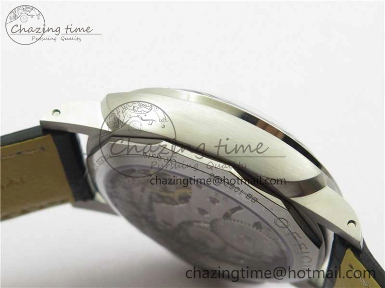 FashionForward PAM217 H XF 1:1 Best Edition Superlumed Dial on Black Leather Strap A6497 with Y-Incabloc 8383