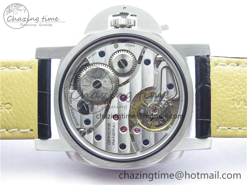 FashionForward PAM217 H XF 1:1 Best Edition Superlumed Dial on Black Leather Strap A6497 with Y-Incabloc 8383