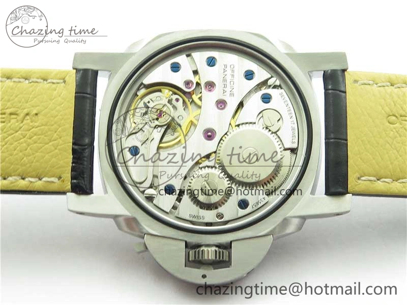 FashionForward PAM217 H XF 1:1 Best Edition Superlumed Dial on Black Leather Strap A6497 with Y-Incabloc 8383