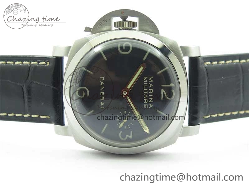 FashionForward PAM217 H XF 1:1 Best Edition Superlumed Dial on Black Leather Strap A6497 with Y-Incabloc 8383