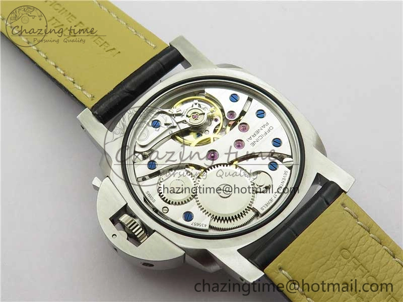 FashionForward PAM217 H XF 1:1 Best Edition Superlumed Dial on Black Leather Strap A6497 with Y-Incabloc 8383