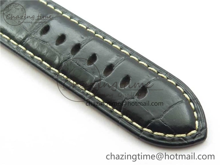 FashionForward PAM217 H XF 1:1 Best Edition Superlumed Dial on Black Leather Strap A6497 with Y-Incabloc 8383