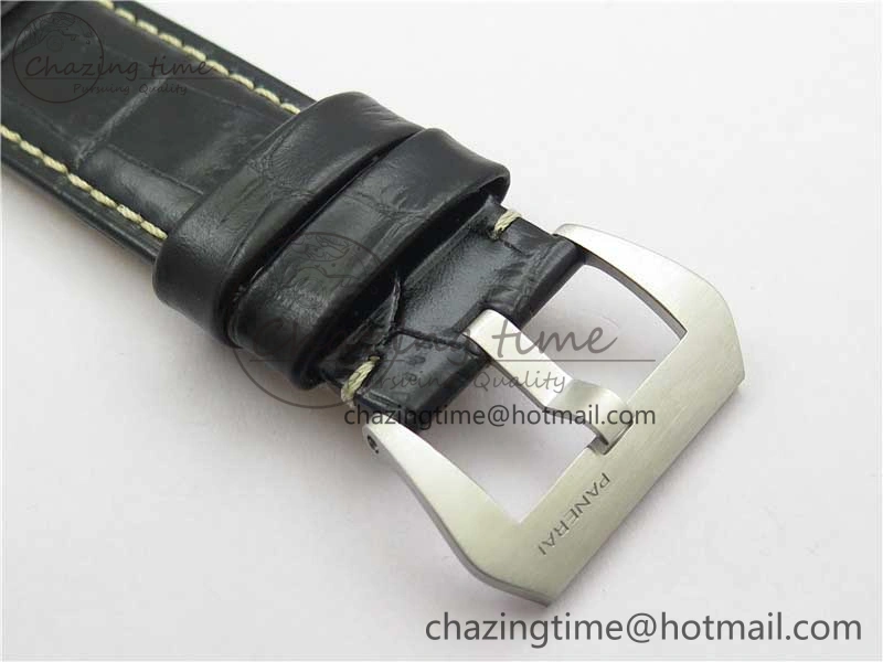 FashionForward PAM217 H XF 1:1 Best Edition Superlumed Dial on Black Leather Strap A6497 with Y-Incabloc 8383