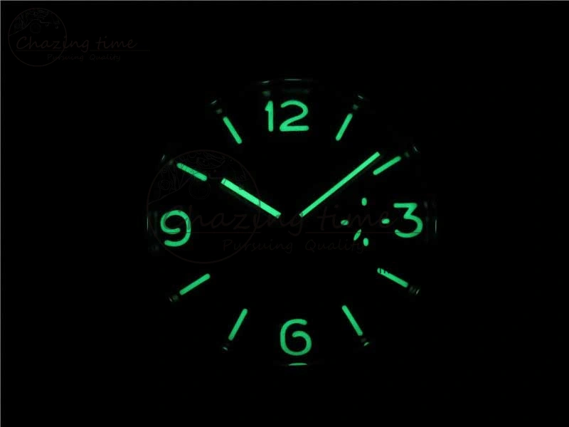 FashionForward PAM217 H XF 1:1 Best Edition Superlumed Dial on Black Leather Strap A6497 with Y-Incabloc 8383