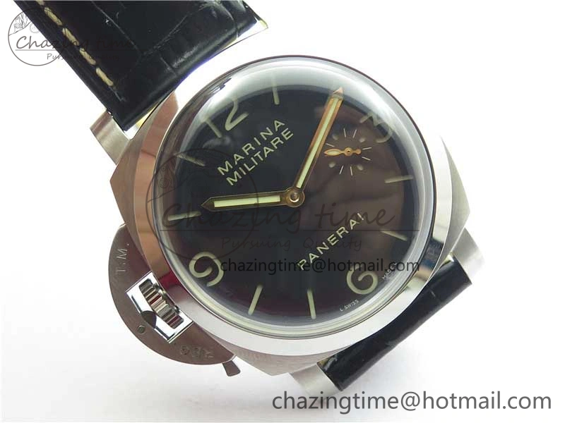 FashionForward PAM217 H XF 1:1 Best Edition Superlumed Dial on Black Leather Strap A6497 with Y-Incabloc 8383