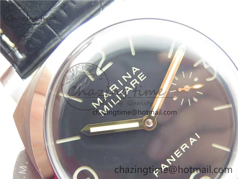 FashionForward PAM217 H XF 1:1 Best Edition Superlumed Dial on Black Leather Strap A6497 with Y-Incabloc 8383