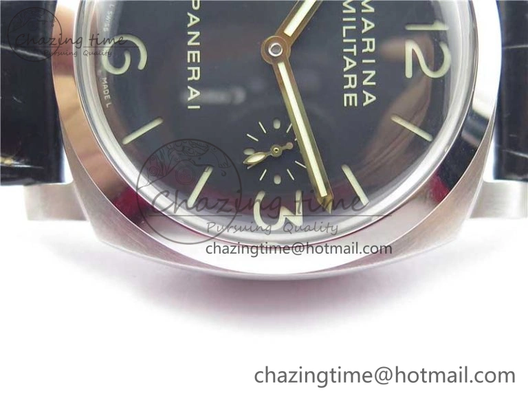 FashionForward PAM217 H XF 1:1 Best Edition Superlumed Dial on Black Leather Strap A6497 with Y-Incabloc 8383