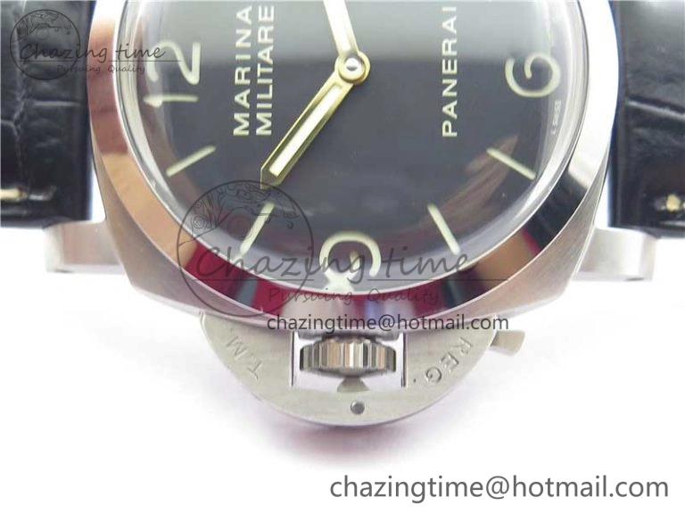 FashionForward PAM217 H XF 1:1 Best Edition Superlumed Dial on Black Leather Strap A6497 with Y-Incabloc 8383