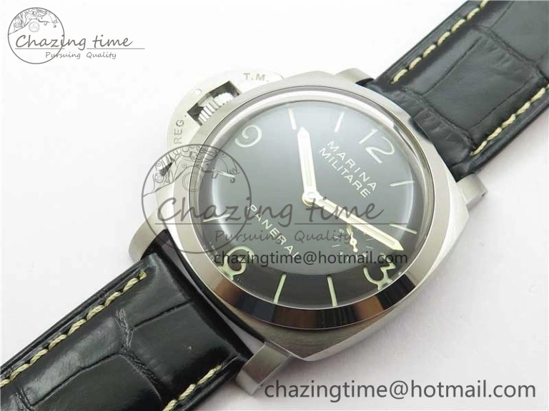 FashionForward PAM217 H XF 1:1 Best Edition Superlumed Dial on Black Leather Strap A6497 with Y-Incabloc 8383