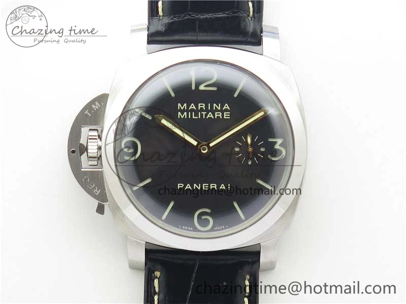 FashionForward PAM217 H XF 1:1 Best Edition Superlumed Dial on Black Leather Strap A6497 with Y-Incabloc 8383