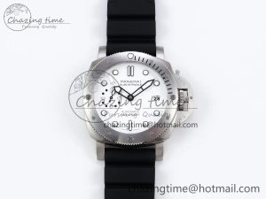 Thermal PAM2223 Luminor Submersible 42mm VSF Best Edition White Dial on Rubber Strap P900 Clone 8318