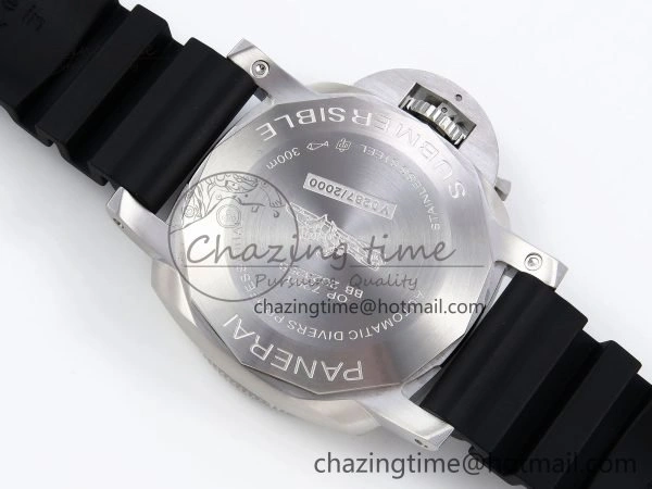 Thermal PAM2223 Luminor Submersible 42mm VSF Best Edition White Dial on Rubber Strap P900 Clone 8318