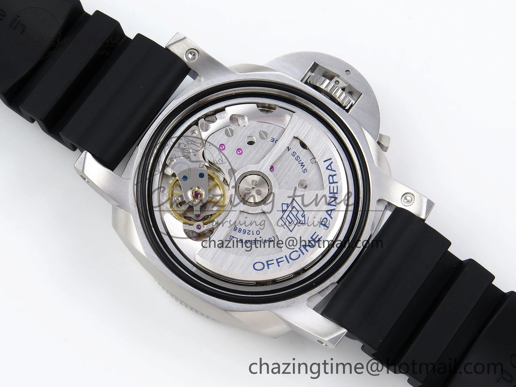 Thermal PAM2223 Luminor Submersible 42mm VSF Best Edition White Dial on Rubber Strap P900 Clone 8318