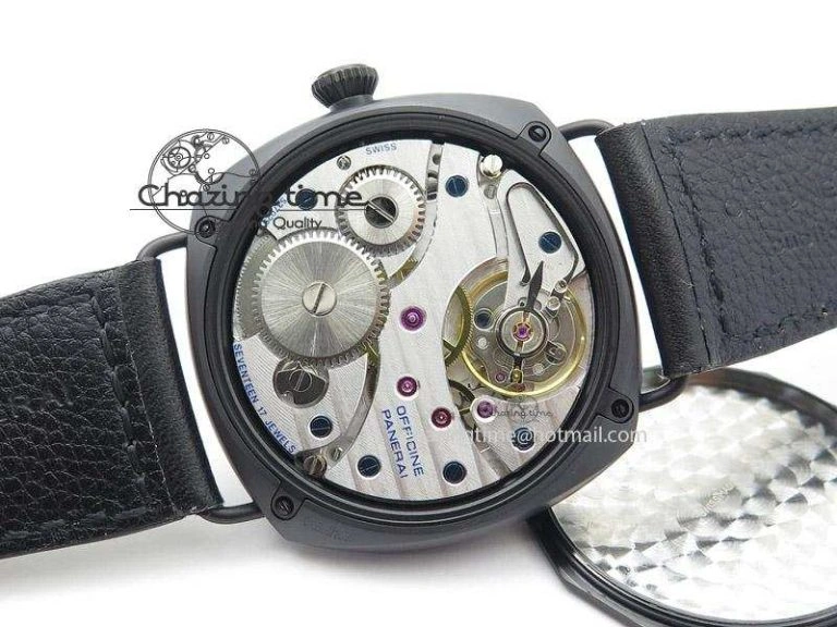 PAM292 O Real Ceramic V6F Best Edition on Black Leather Strap A BestValue 8585