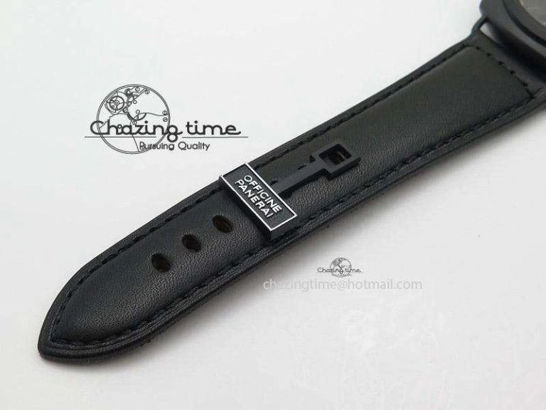 PAM292 O Real Ceramic V6F Best Edition on Black Leather Strap A BestValue 8585