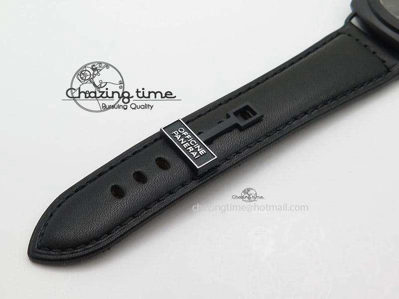 PAM292 O Real Ceramic V6F Best Edition on Black Leather Strap A BestValue 8585