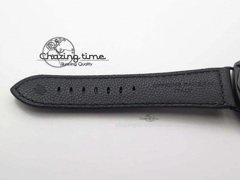 PAM292 O Real Ceramic V6F Best Edition on Black Leather Strap A BestValue 8585