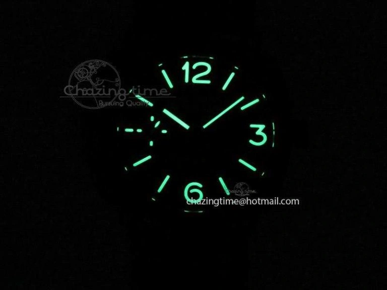 PAM292 O Real Ceramic V6F Best Edition on Black Leather Strap A BestValue 8585