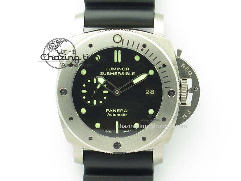 Efficient PAM305 L Titanium Lite V6F 1:1 Best Edition On Black Rubber Strap P 8508