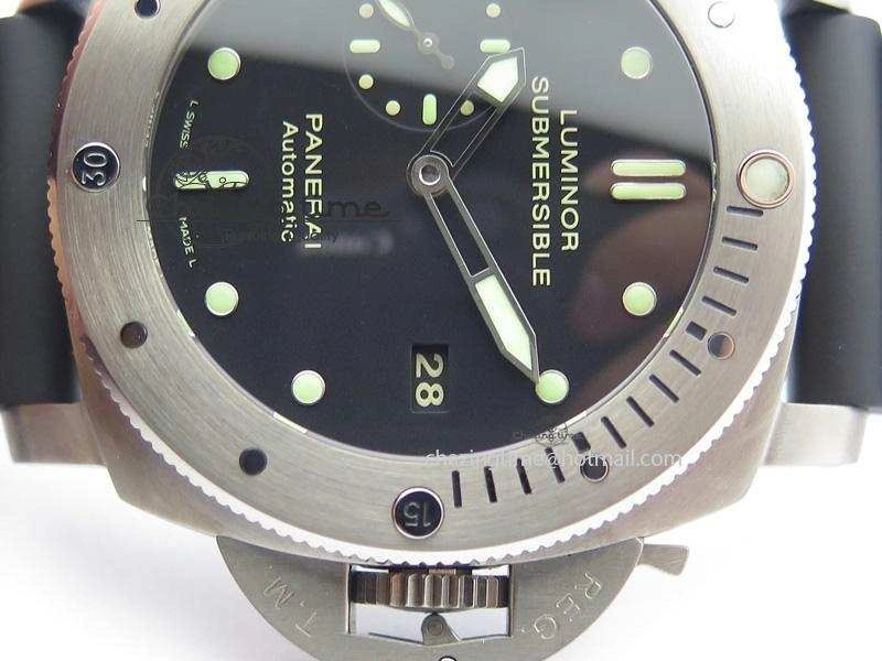 Efficient PAM305 L Titanium Lite V6F 1:1 Best Edition On Black Rubber Strap P 8508