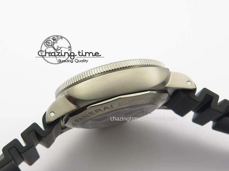 Efficient PAM305 L Titanium Lite V6F 1:1 Best Edition On Black Rubber Strap P 8508