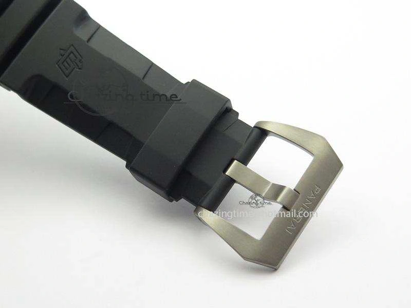 Efficient PAM305 L Titanium Lite V6F 1:1 Best Edition On Black Rubber Strap P 8508