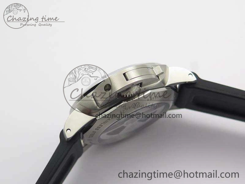 SportInspired PAM320 M GMT VSF 1:1 Best Edition On Black Rubber Strap P.9001 Super Clone V 8444