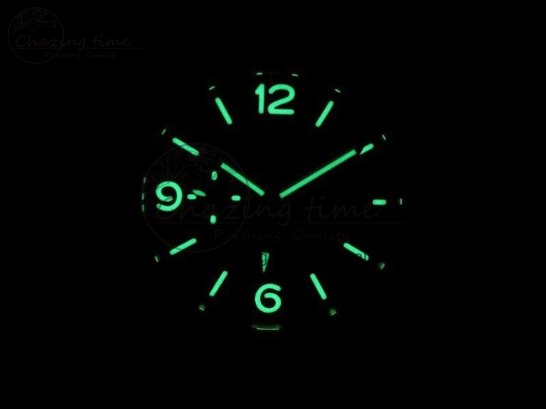 SportInspired PAM320 M GMT VSF 1:1 Best Edition On Black Rubber Strap P.9001 Super Clone V 8444