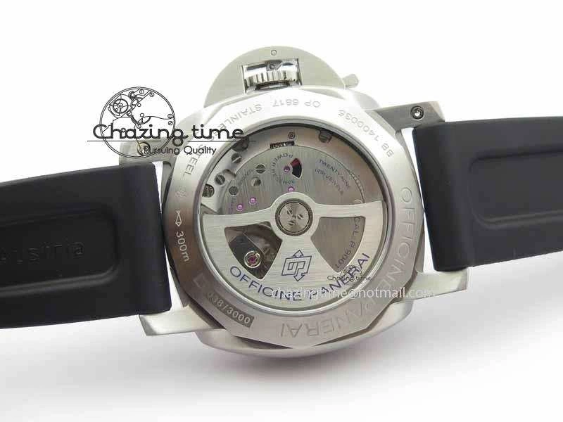 SmoothTexture PAM320 M GMT VSF 1:1 Best Edition On Black Rubber Strap P.9001 Super Clone 8463