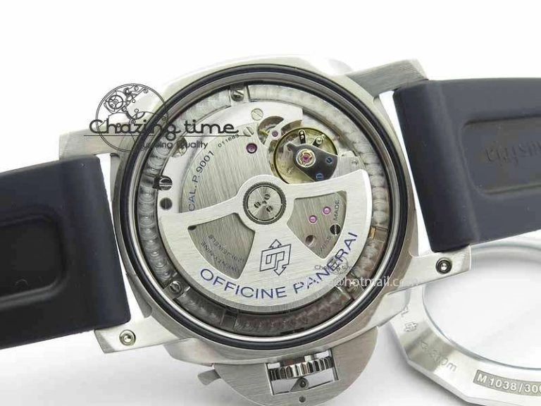 SmoothTexture PAM320 M GMT VSF 1:1 Best Edition On Black Rubber Strap P.9001 Super Clone 8463
