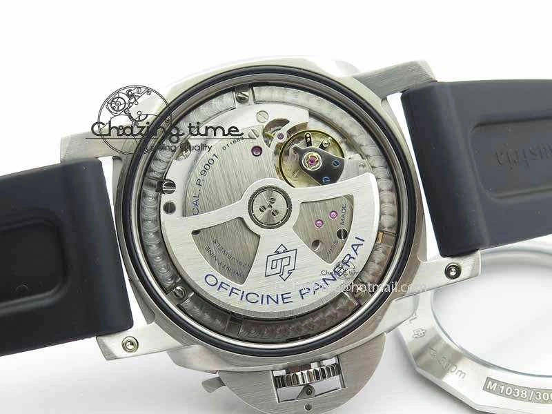 SmoothTexture PAM320 M GMT VSF 1:1 Best Edition On Black Rubber Strap P.9001 Super Clone 8463