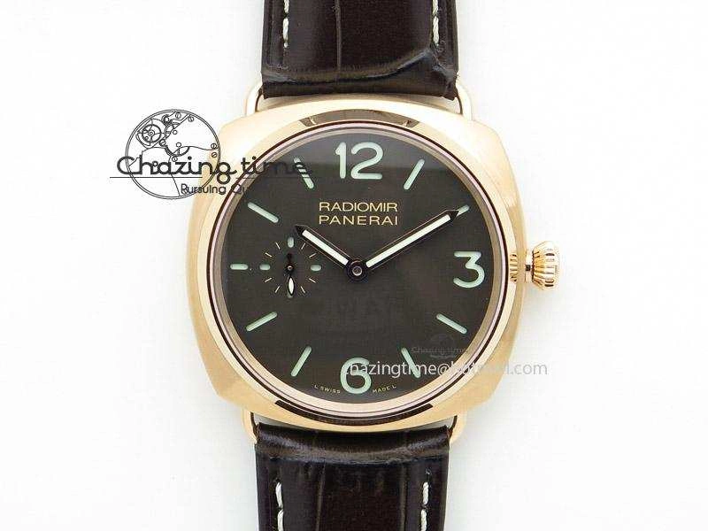 PAM336 M Radiomir V6F Best Edition on Brown Leather Strap P. Modern 8582