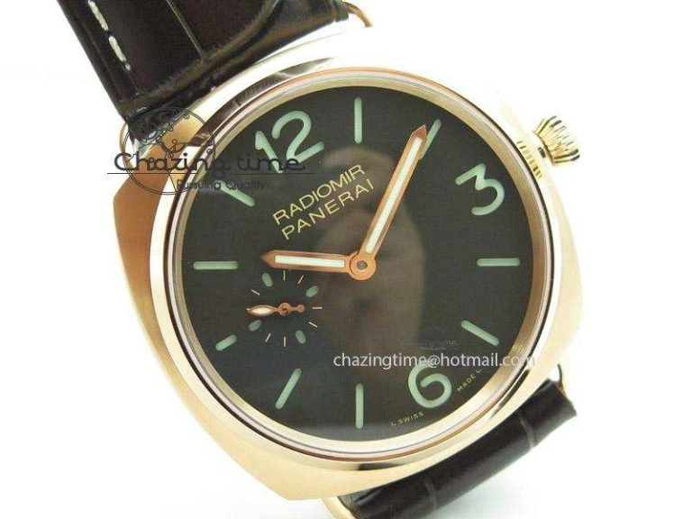 PAM336 M Radiomir V6F Best Edition on Brown Leather Strap P. Modern 8582