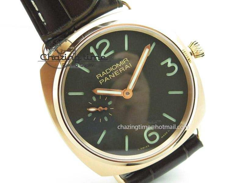 PAM336 M Radiomir V6F Best Edition on Brown Leather Strap P. Modern 8582