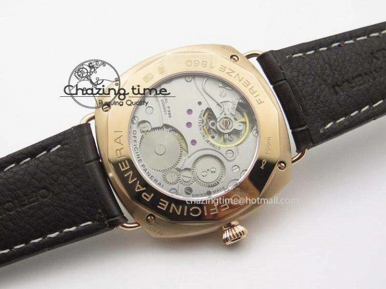 PAM336 M Radiomir V6F Best Edition on Brown Leather Strap P. Modern 8582
