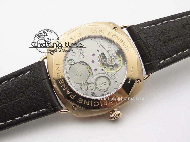 PAM336 M Radiomir V6F Best Edition on Brown Leather Strap P. Modern 8582