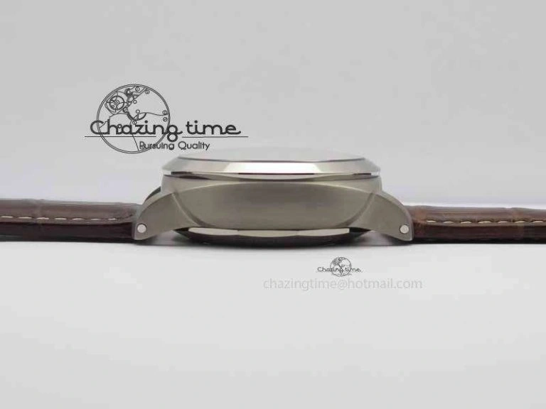 PAM351 Q Titanium VSF 1:1 Best Edition On Brown Leather Strap P.9000 Super Clone Effortless 8462