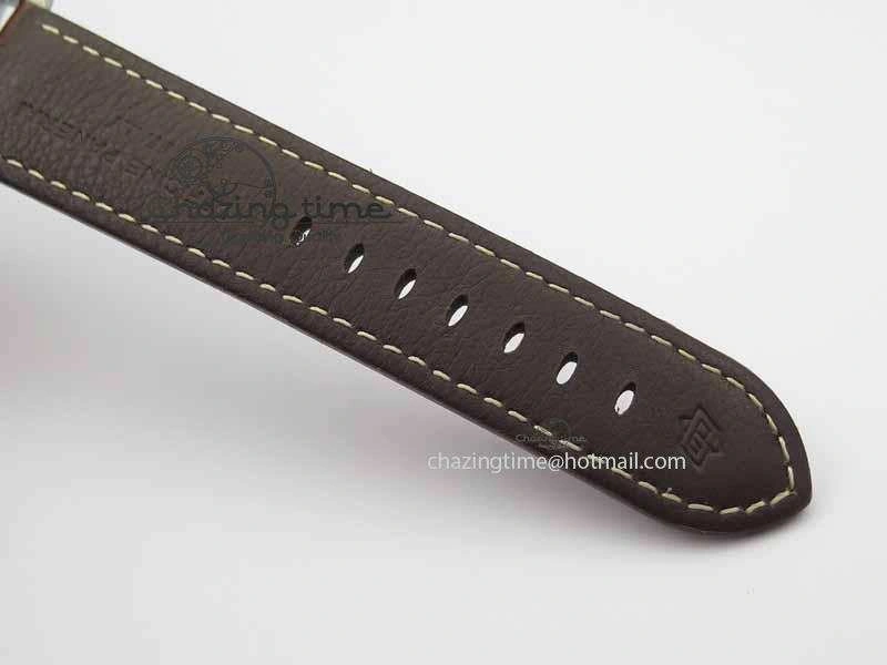 PAM351 Q Titanium VSF 1:1 Best Edition On Brown Leather Strap P.9000 Super Clone Effortless 8462