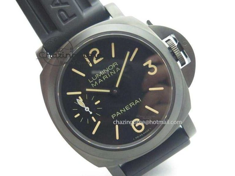 PAM367 DLC H-Maker Best Edition On Black Rubber Strap A Practical 8533