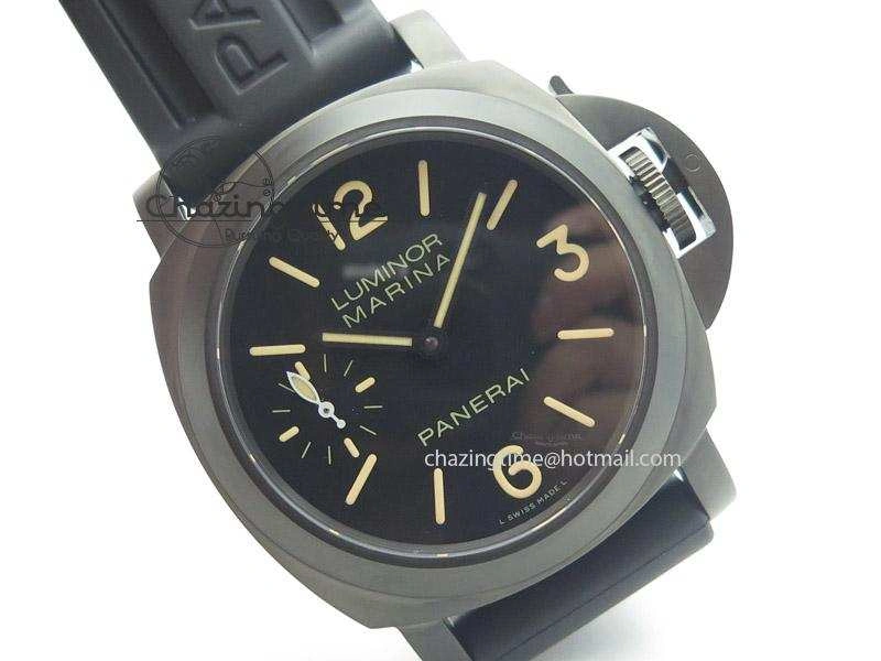 PAM367 DLC H-Maker Best Edition On Black Rubber Strap A Practical 8533