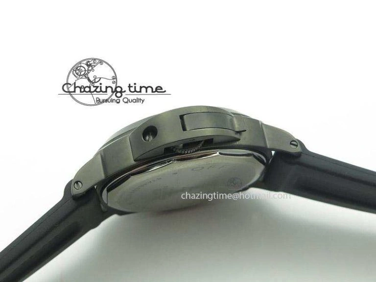 PAM367 DLC H-Maker Best Edition On Black Rubber Strap A Practical 8533