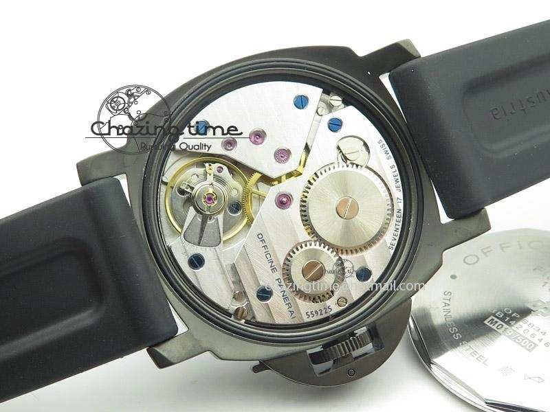 PAM367 DLC H-Maker Best Edition On Black Rubber Strap A Practical 8533