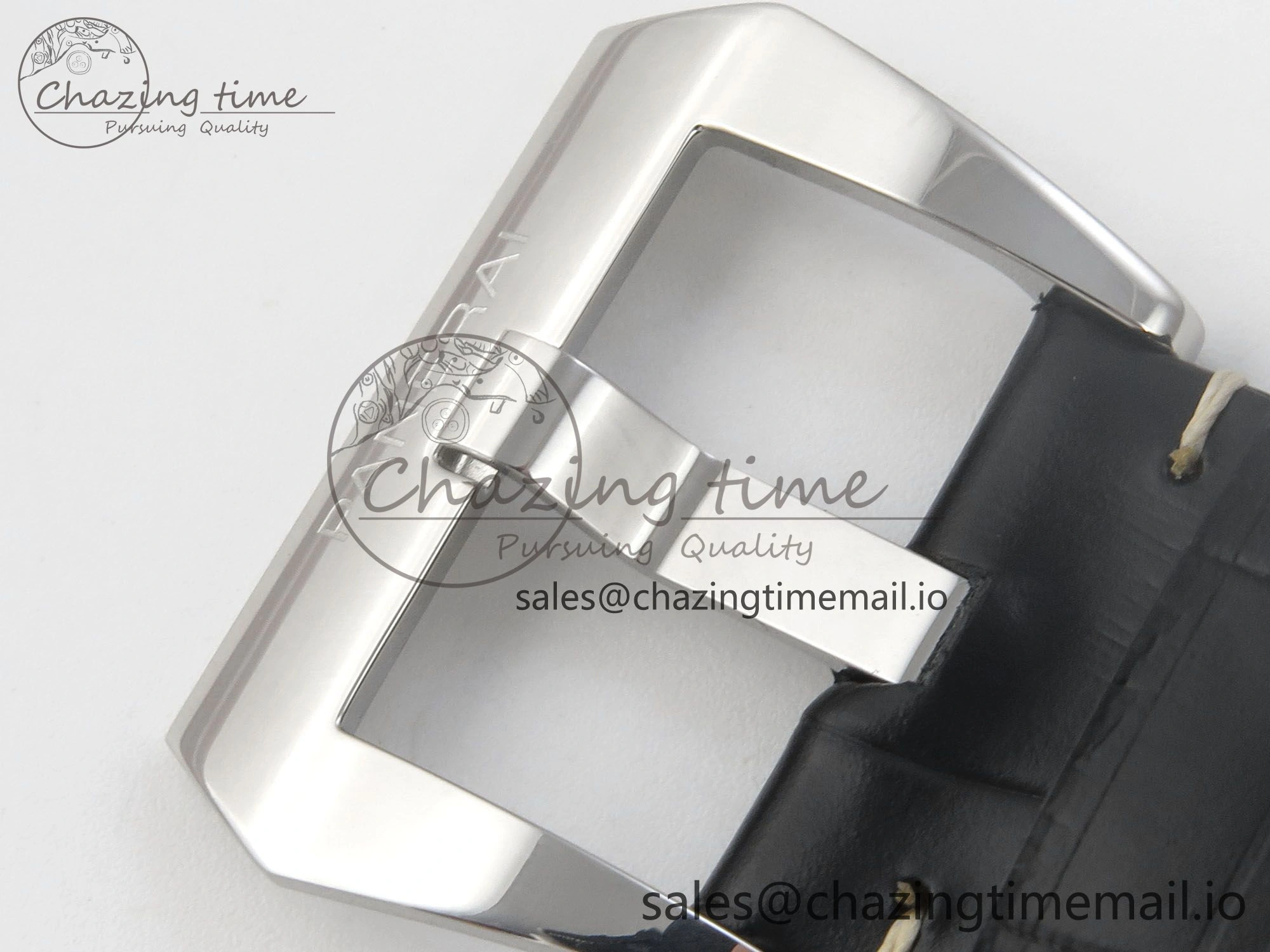 Fashionable PAM380 HWF 1:1 Best Edition Black Dial On Black Leather Strap A 8308