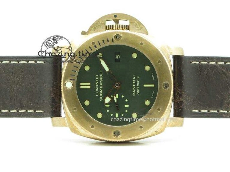 PAM382 N Bronzo ZF Best Edition On Brown Leather Strap ZP9000 V Resilient 8568