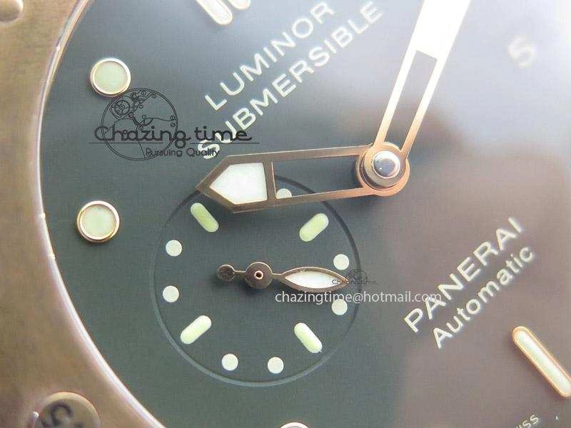 PAM382 N Bronzo ZF Best Edition On Brown Leather Strap ZP9000 V Resilient 8568