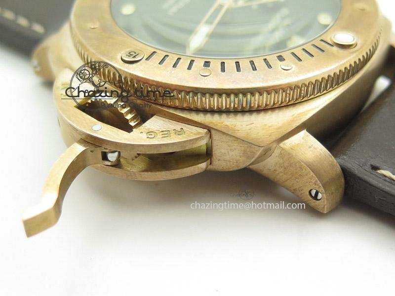 PAM382 N Bronzo ZF Best Edition On Brown Leather Strap ZP9000 V Resilient 8568