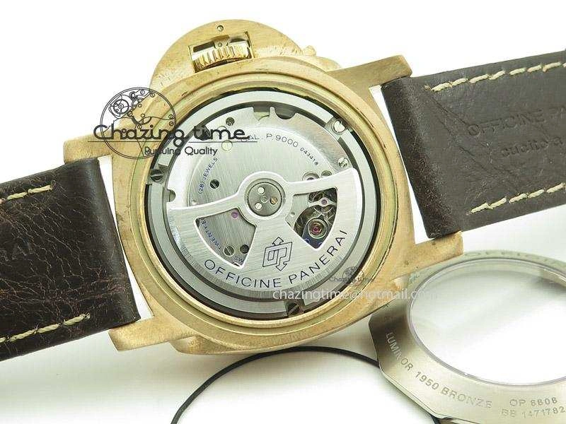 PAM382 N Bronzo ZF Best Edition On Brown Leather Strap ZP9000 V Resilient 8568
