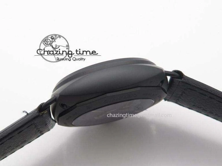 Popular PAM384 N Real PR Real Ceramic V6F Best Edition On Black Leather Strap P 8517