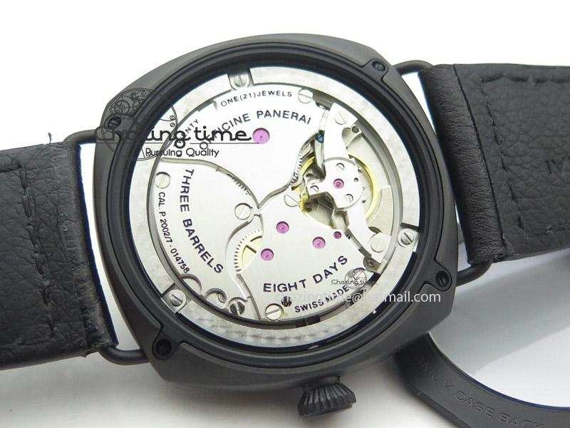 Popular PAM384 N Real PR Real Ceramic V6F Best Edition On Black Leather Strap P 8517